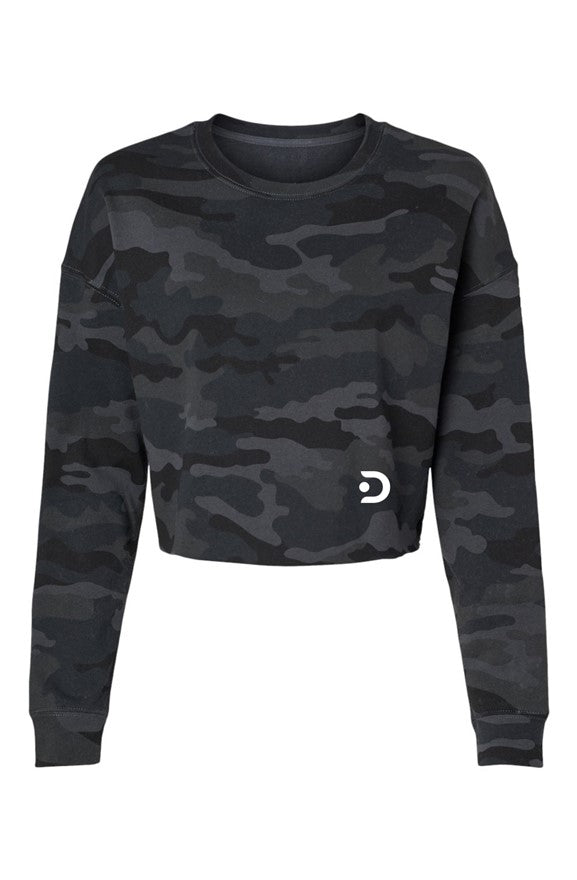 Lightweight Camo Cropped Crew