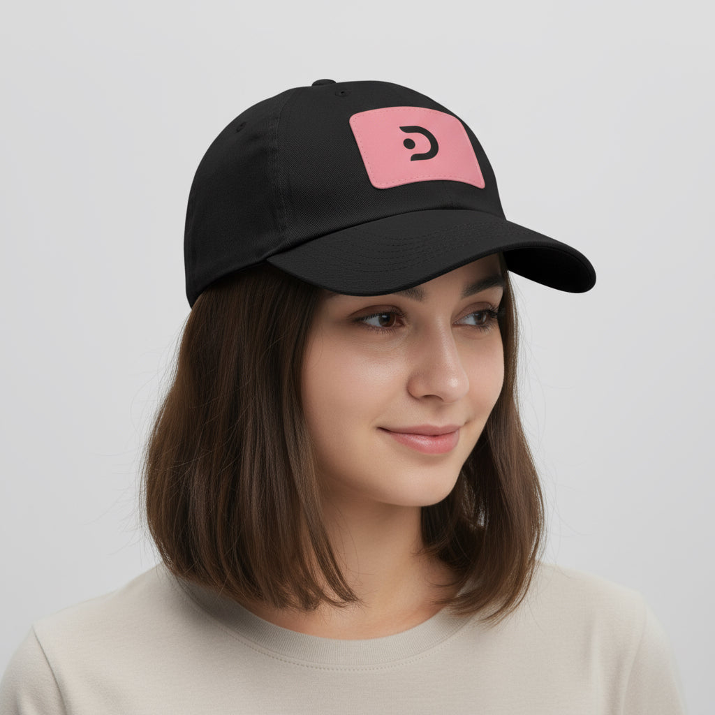 Stylish Dad Hat with Custom Leather Patch