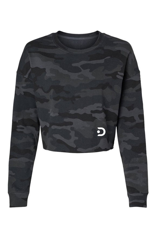 Lightweight Camo Cropped Crew