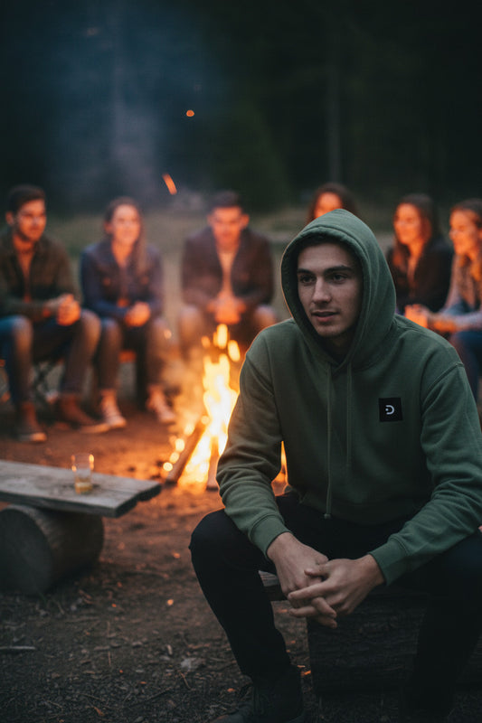 Unisex Sponge Fleece Drop Shoulder Hoodie