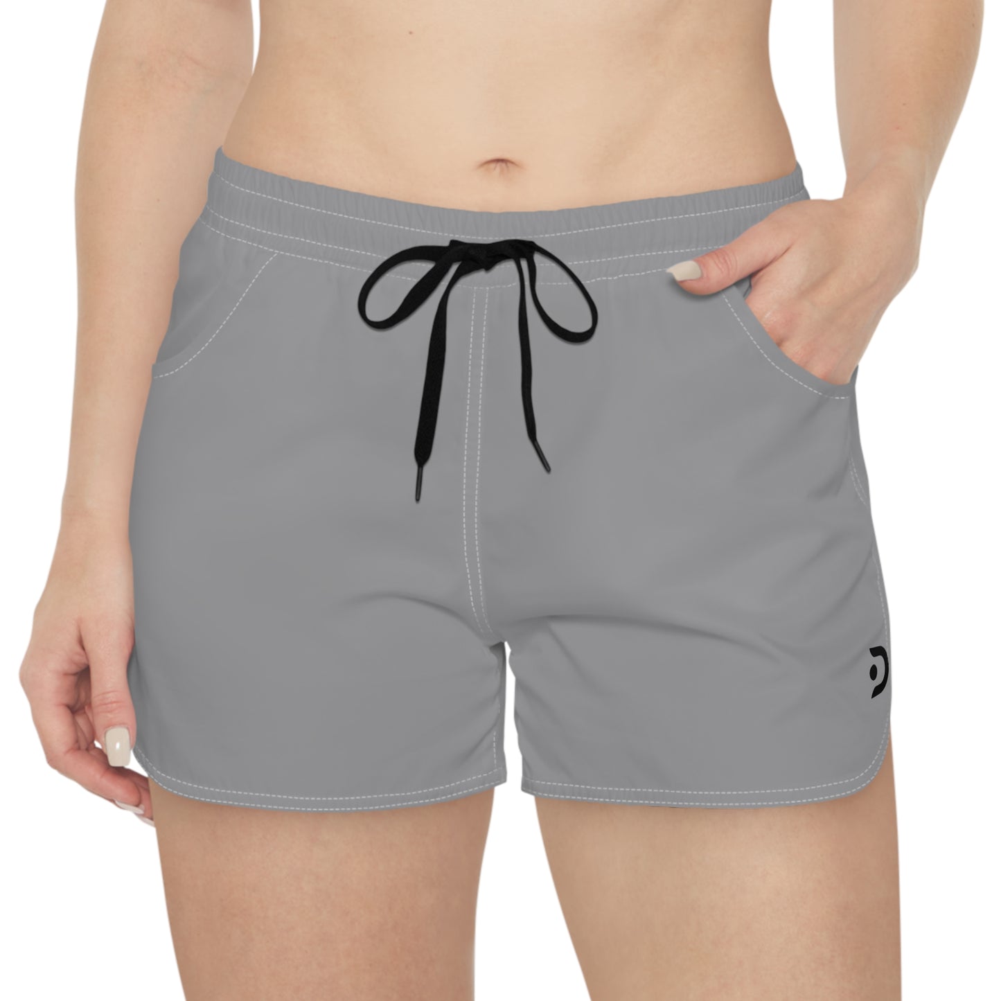 Women's Gray Casual Shorts for Summer Adventures